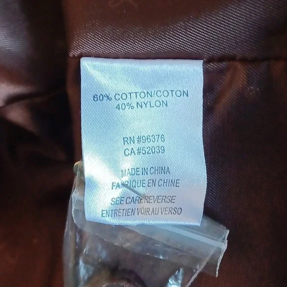 Samuel Dong Brown Ruffle Rosette Bubble Hem Trench Coat Jacket Womens Small - Picture 7 of 10